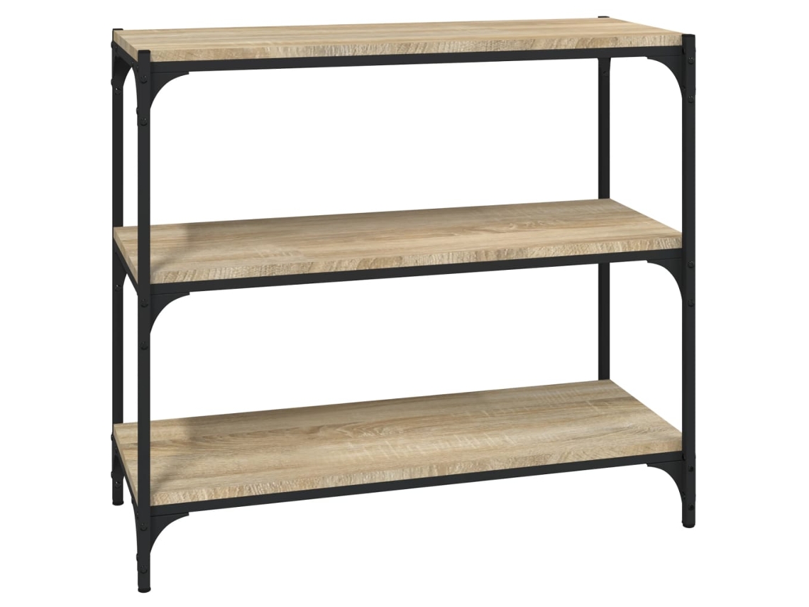 Estante Derivados de Madeira e Aço Carvalho Sonoma MAISON EXCLUSIVE (80x33x70,5 cm)
