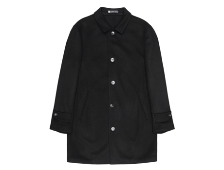 Casaco De Homem Lab001 Cappotto Sfoderato Lã Preto (52)