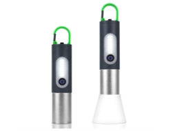 Lanterna Led Recarregável Zoom de 750 Lúmens Lanterna Compacta Leve e À Prova Dágua para Quedas de Energia e Emergências Preta HALINUIA