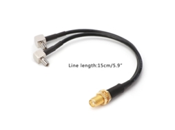 Divisor de Cable Pigtail SMA Fêmea para TS9 Macho | S/MARCA