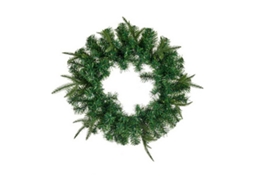 Coroa De Natal - Verde - 45 X 6 X 45 Cm - Decoração Interior - Materiais Duráveis