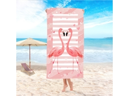 Toalha De Praia Para Adultos 80*160cm Microfibra Suave,, Ideal Para Viagens, Natação E Férias Flamingo Hexinyigjly