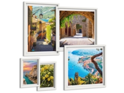 Conjunto De Pinturas Vistas Encantadoras Beira-mar Espelharte (5 Peças)