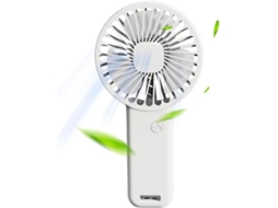 Ventilador Portátil Com Carregamento, Ventilador Pessoal Recarregável, Ventilador De Mão Silencioso Com 3 Velocidades
