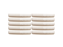 2026 10 Peças de Pente de Dentes Duplo Desembaraçador Antiestático Leve com Dentes Largos e Finos para Cabelo Cacheado Longo Úmido e Seco