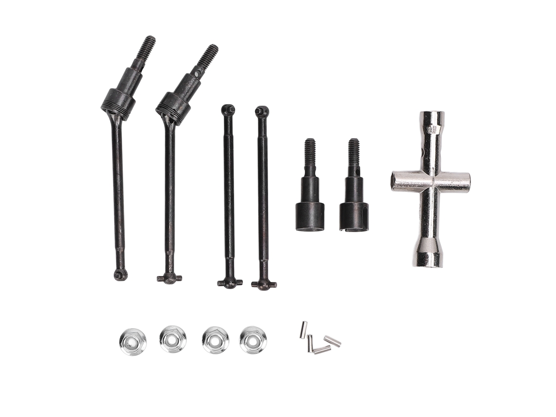 Mali eixo de Transmissão Dianteiro e Traseiro de Aço para Carro Rc 16101 16102 16210 Kit de Substituição