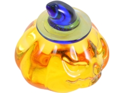 Decorativa De Cristal Com Chapéu Amarelo, Enfeite De Outono Para O Halloween, Peça Colecionável Para Decoração De Mesa Gokoco