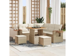 Vidaxl Conjunto De Sofá De Jardim 9 Unid. 8-número De Lugares