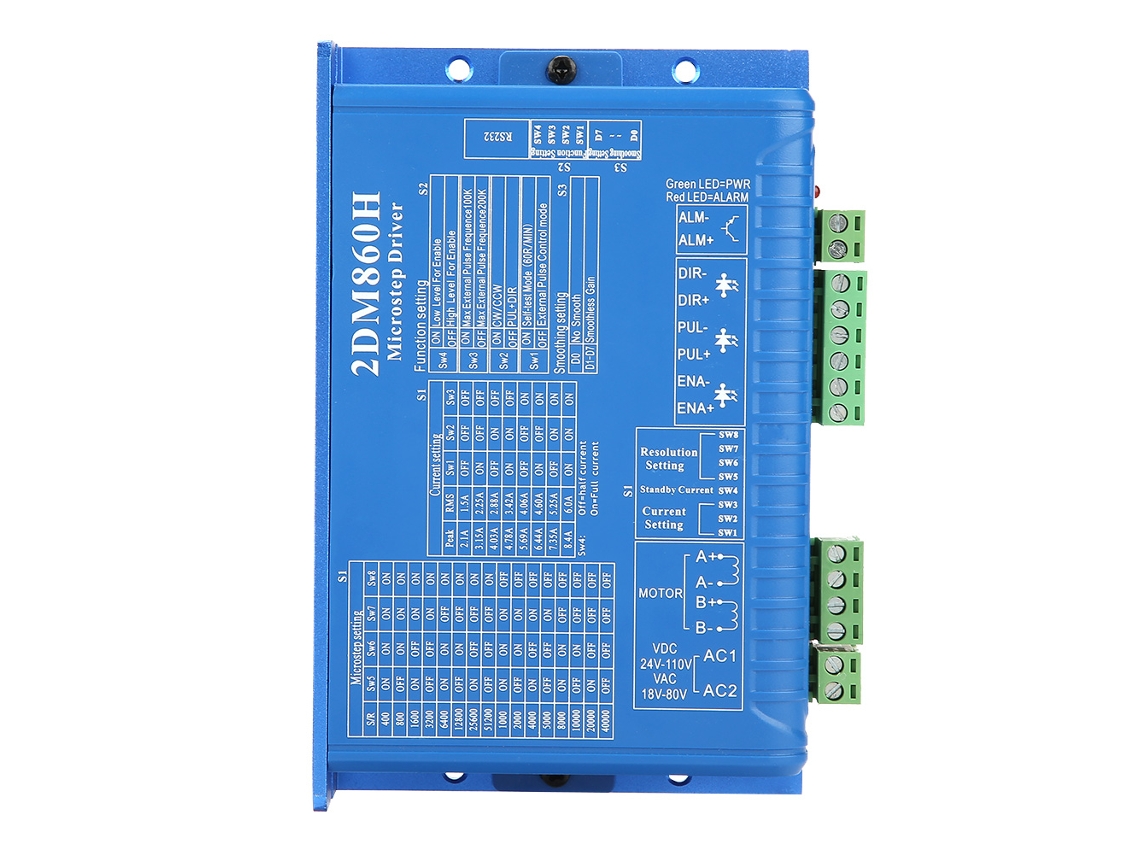 Controlador de Motor Passo a Passo CNC 2DM860H Digital de Dois Fases com Microstep com S/MARCA