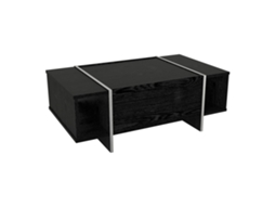 Mesa De Centro Tavak 104x60x38 Cm Preto/prata [EN.CASA]