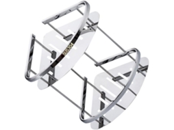 Prateleira De Canto Triangular Aço Inoxidável Prateado Antiferrugem Para Banheiro