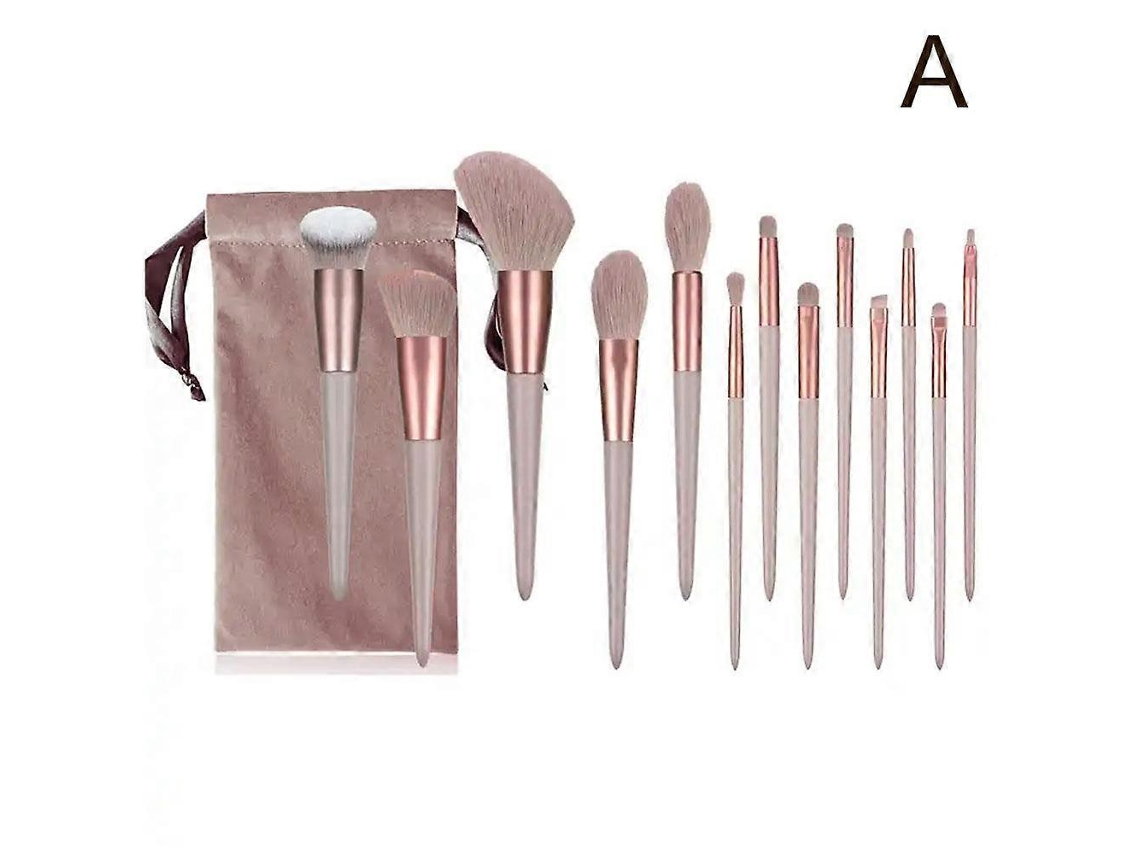 Conjunto De 13 Pincéis De Maquiagem, Pincéis Macios Para Contorno, Sombra E Pó Solto. Everley891