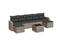 Garden Sofa Set, Garden Sofa Sets Vidaxl Cinzeto Rattan / Vime (n/a)