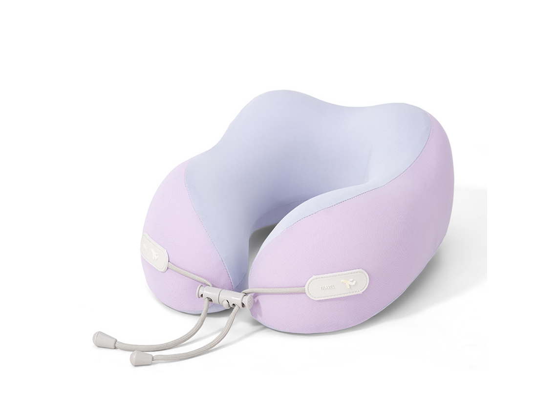 Almofada de Avião YUNZII para Verão em Seda Gelada Roxo Taro (Refrescante, 30x28x14cm)