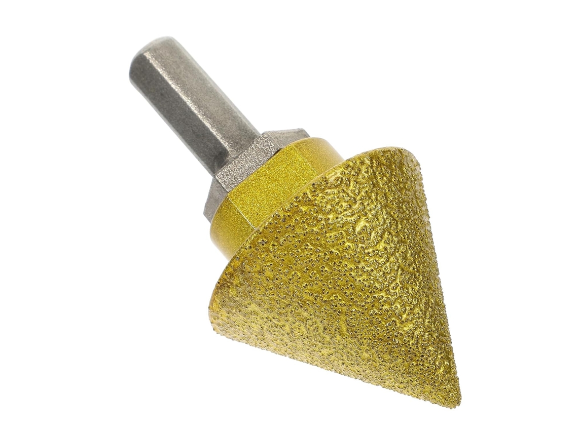 Broca Diamantada Para Chanfrar M10 De 38 Mm, Grão 46, Em Coríndon E Aço.