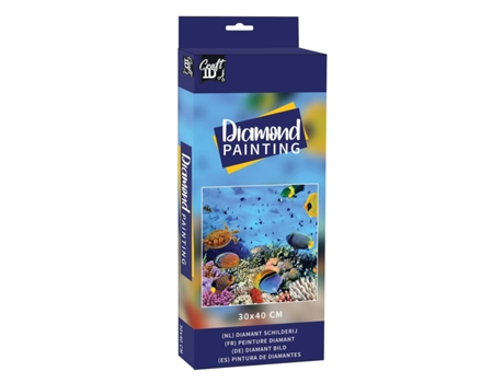 Pintar com Diamantes CRAFT ID com Moldura 30X40Cm Peixes Do Oceano Cr2094-23Ge1