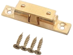 Fecho De Pressão Duplo Portas Armários, Guarda Roupas E Armários De Cozinha Dourado, 60mm
