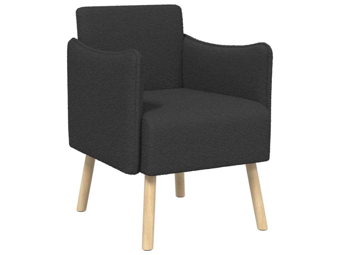 Vidaxl Poltrona Cinzento-escuro Bouclé
