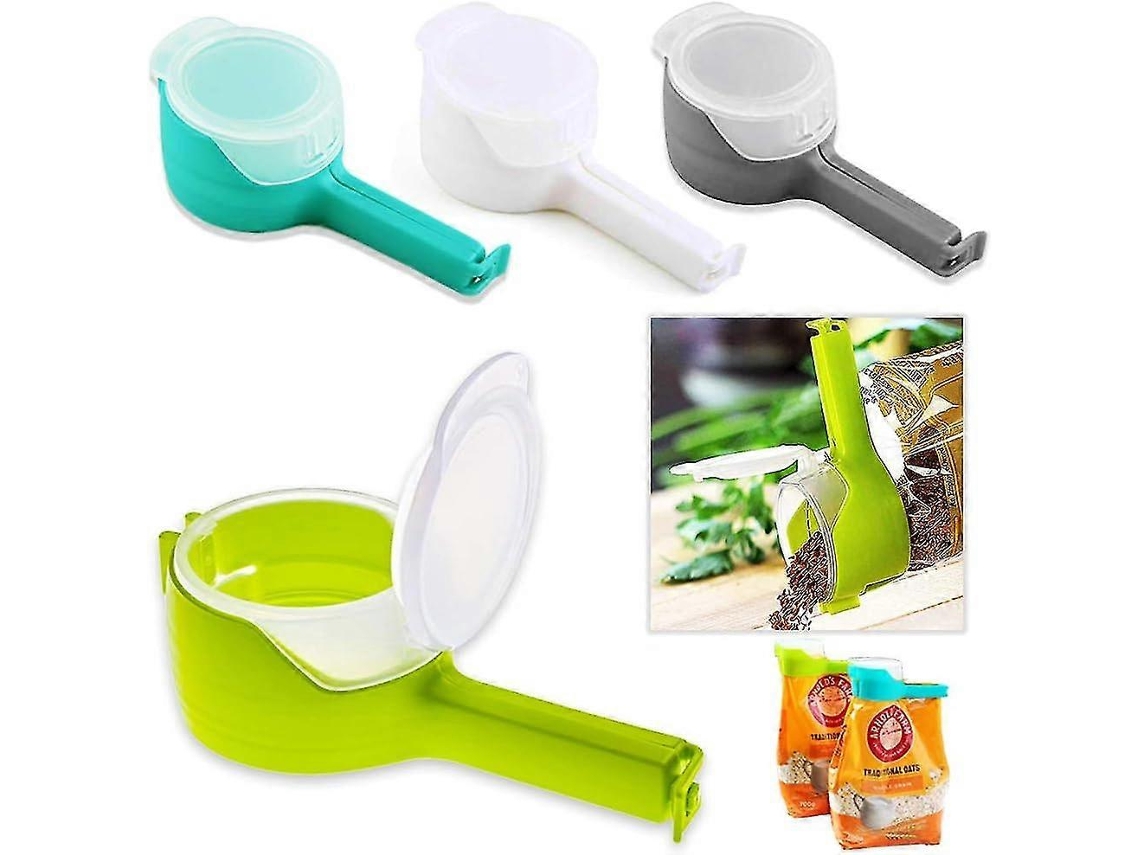 Clipes para fechar sacos de alimentos Com Bico, clipe de cozinha para manter os alimentos frescos e facilitar o despejo.