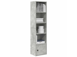 Vidaxl Estante 31x24x127 Cm Derivados De Madeira Cinzento Cimento