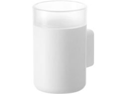 Conjunto doméstico com escova sanitária fixa na parede, plástico | AQUAFORGE