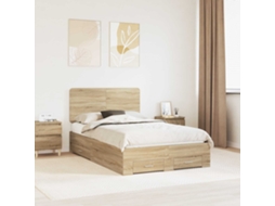 Vidaxl Estrutura Da Cama Com Gaveta Carvalho Sonoma 120 X 200 Cm