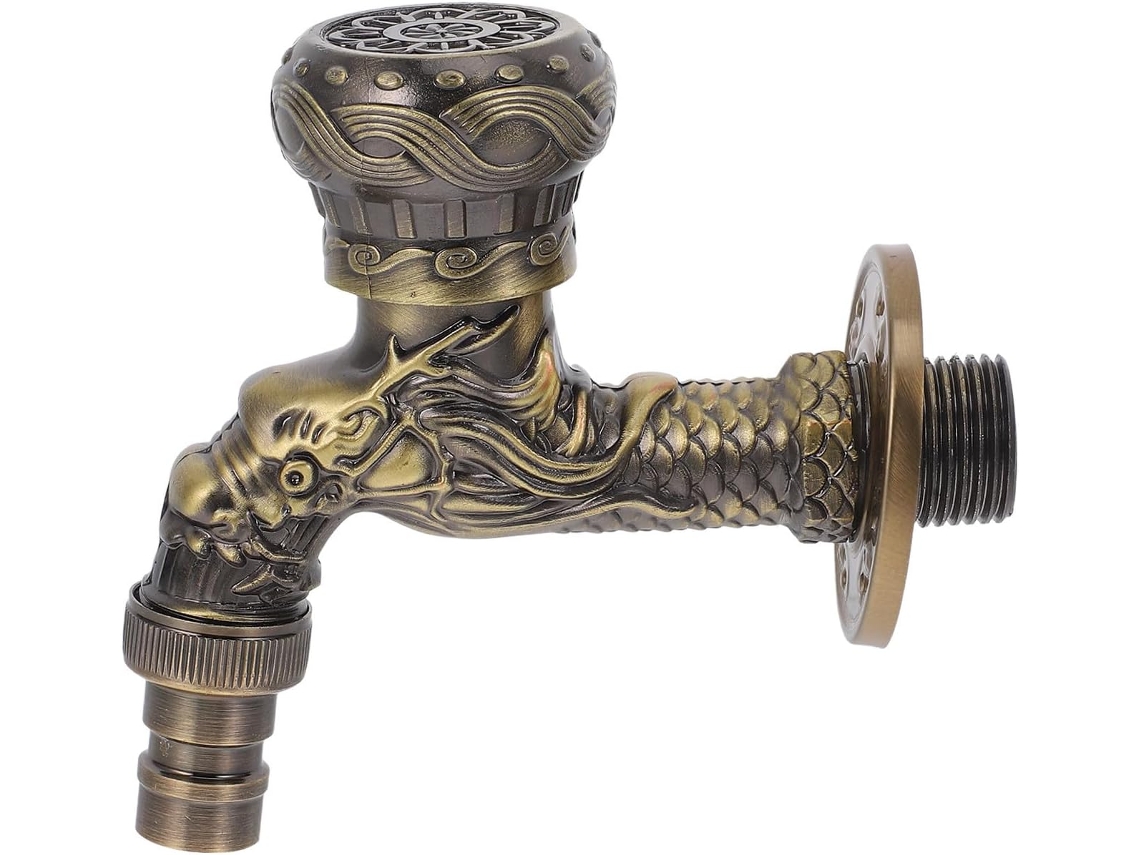 Torneira De Parede Vintage Dragon Faucet, Monocomando, Em Latão, Com