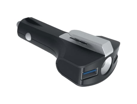 Carregador Isqueiro Smartphone Ultra Rápido LEDWOOD Acrílico Preto