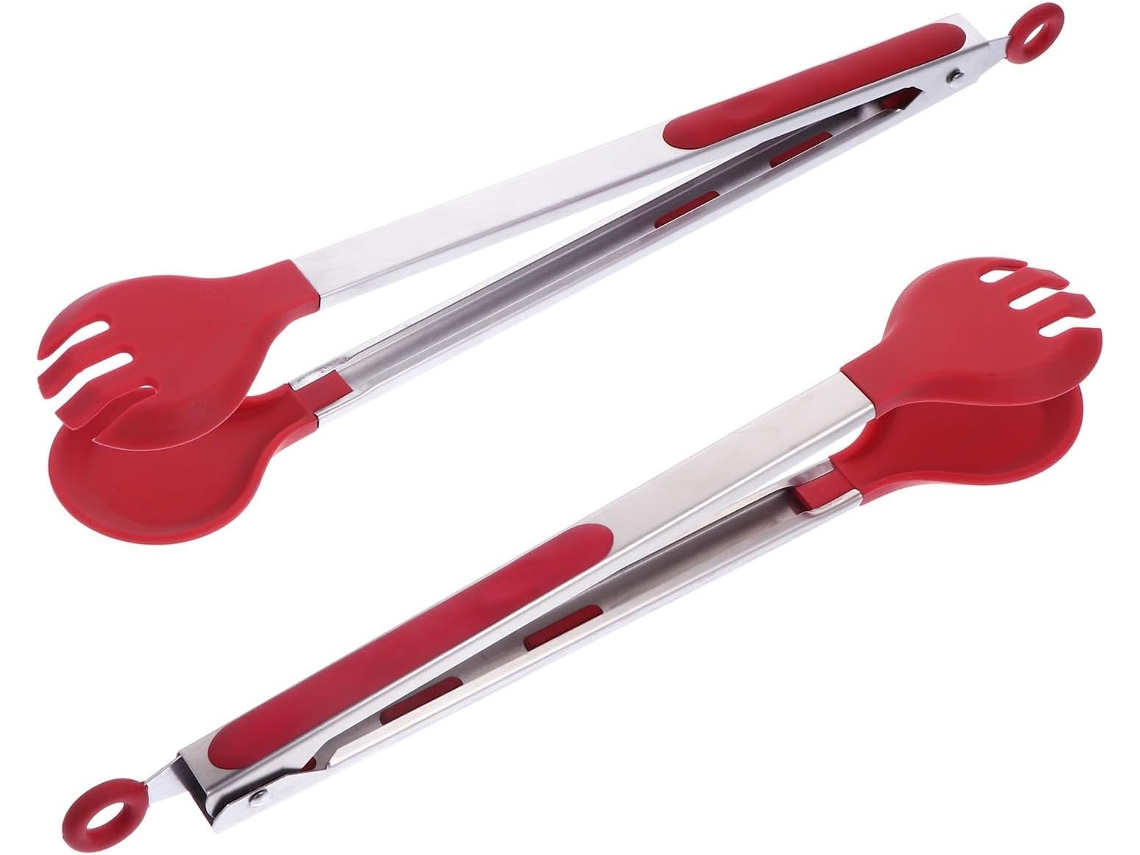 Pinças Para Alimentos Magiclulu Em Silicone Resistente Ao Calor E Aço Inoxidável, Fáceis De Manusear, Para Churrascos E