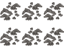 Pacote com 360 Mini Blocos de Concreto 1/12, SFUSHOS