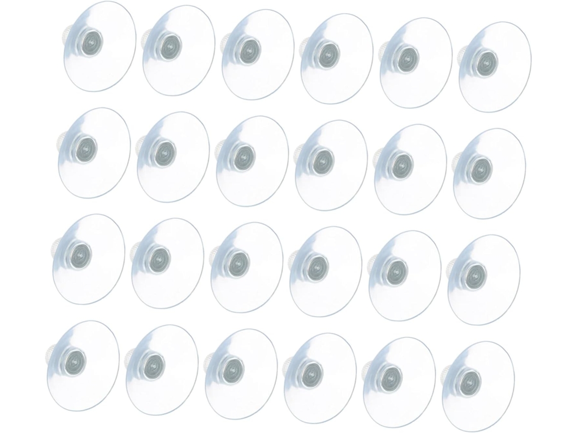 Conjunto De 24 Peças De Fixadores Transparentes, Banheiro E Janelas