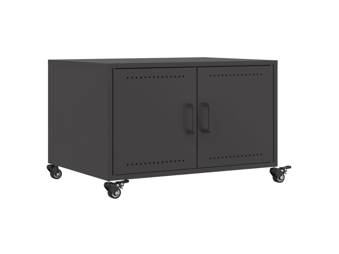 Mesa de centro 68x50x43,5 cm Aço Preto MAISON EXCLUSIVE