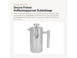 Apparaat De Dubbele Laag Isolatie, Roestvrij Staal, Drievoudige Filterdruk, Draagbaar, Effectief Warmtebehoud, Pers.