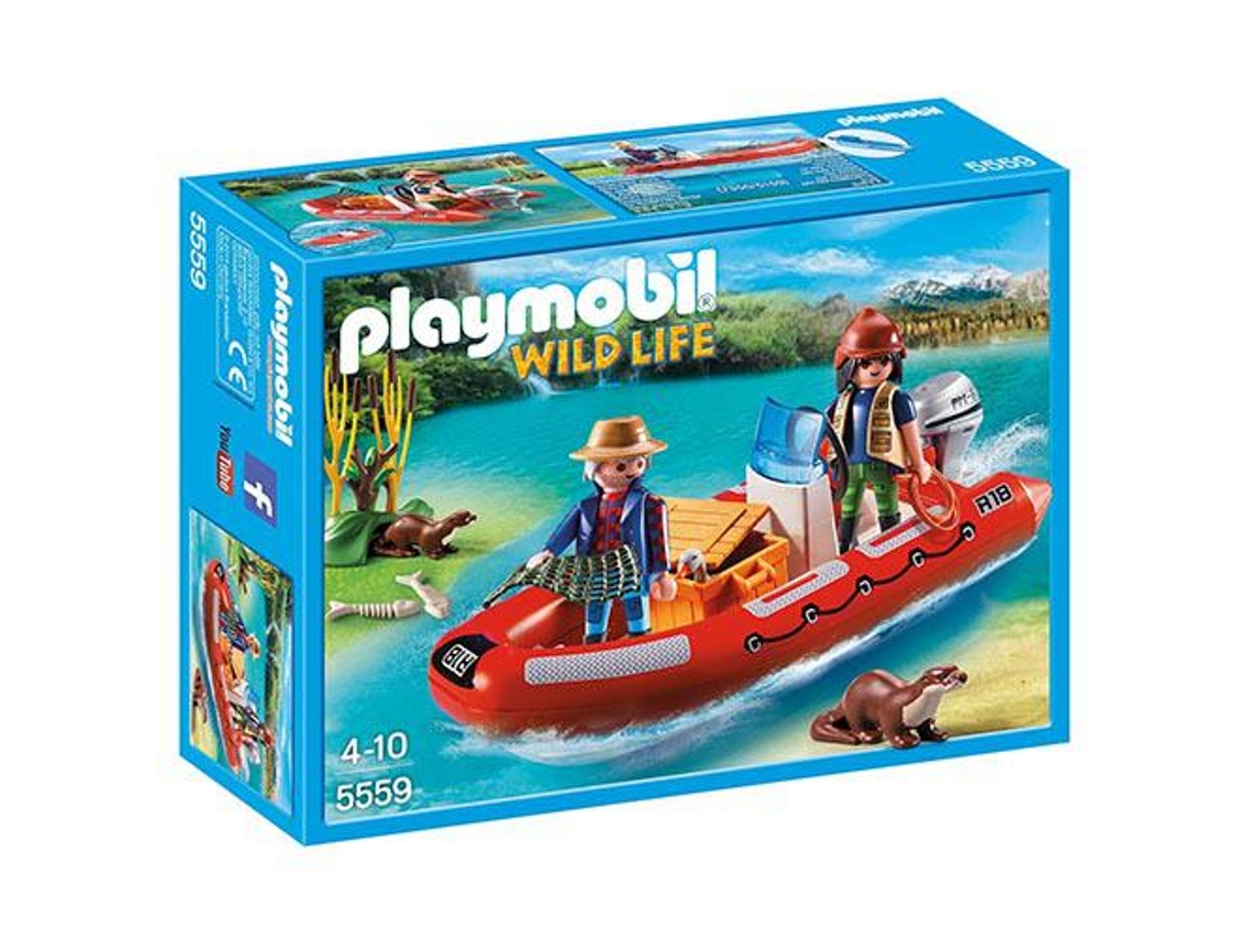 PLAYMOBIL Bote Insuflável Com Exploradores