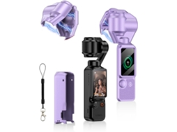 Capa Magnética HENTEN HOME para Dji Osmo Pocket 3 Portátil e Fácil de Guardar Roxo