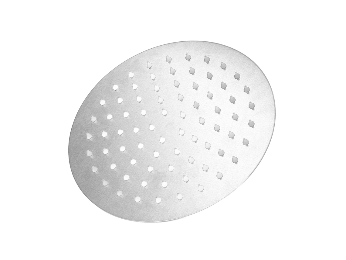 Chapéu de Chuveiro de Chuva em Aço Inoxidável, 8 Polegadas, Alta Pressão, 360°, 75 Bicos