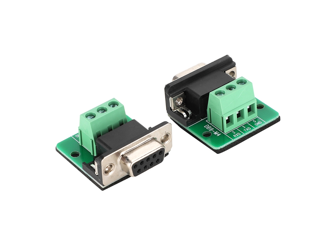 Laxiscreed Adaptador De Fêmea Db9-m4 Para Portas Rs232 E Divisão De Cabo
