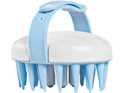 Escova massageadora para cabelo, escova esfoliante capilar, cerdas de silicone maciço, design ergonômico.