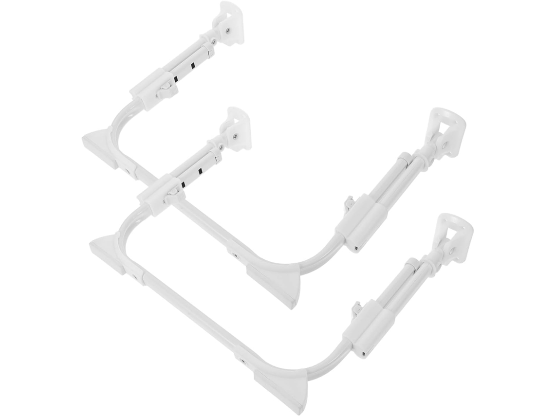 Nuobesty 2 Peças Pés Dobráveis Ajustáveis Para Mesa Pequena, Pés De Móveis Com Altura Ajustável Para Sala Jantar, Cama E