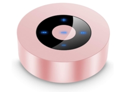 Coluna  Portátil Mini Sem Fio Com Slot Para Cartão Sd E Entrada Aux Rosa