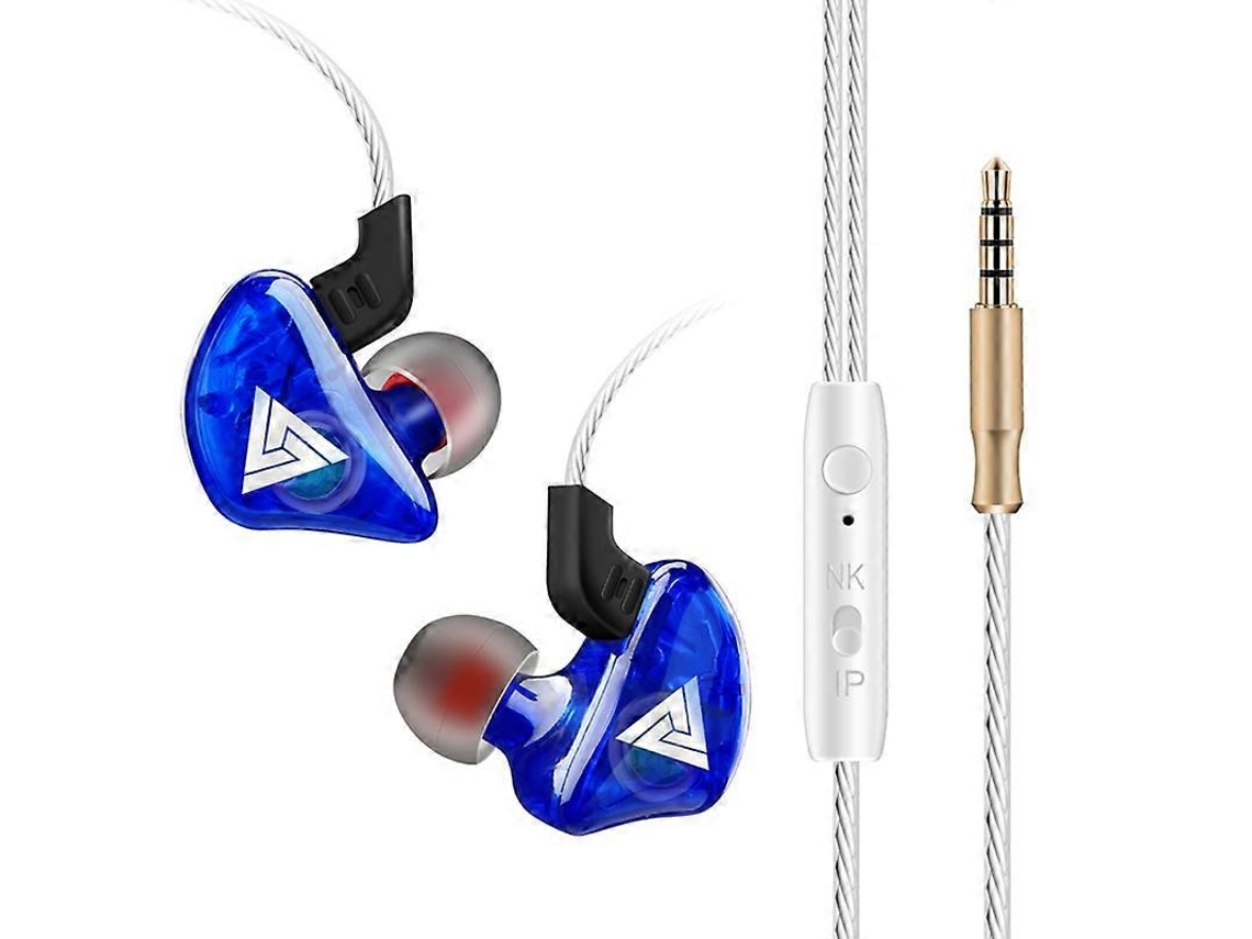 Fones de ouvido intra-auriculares QKZ CK5 HiFi Star com a mesma música Hengrongshen