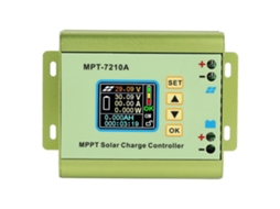 Controlador De Carga Solar Mppt Com Lcd Para Bateria De Lítio Mp-7210a Ligação De Alumínio