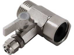 Adaptador de Válvula Esfera em T para Água com Corte, Conector 449c 1/2" 1/4" Esta É a Ideal Válvulas Corte