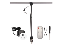 Lâmpada de Mesa Led de Duas Cabeças com Fixação Clamp para Estudo, Escritório, Dormitório 100 240v Plug Uk | S/MARCA