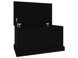 Storage Box, Storage Boxes Vidaxl Preto Madeira Processada (70 X 40 X 38 Cm)