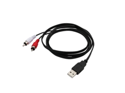 Cabo AV USB a RCA de 1,5 M AQUAFORGE