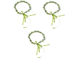 Tiara De Ráfia Trançada Em 3 Peças Para Damas De Honra E Eventos Especiais.