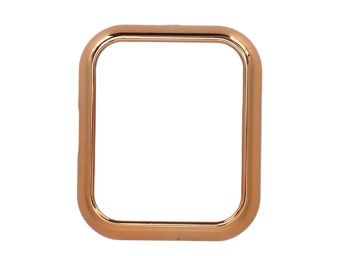 Capa Protectora Full Bumper Tela Tpu Eletroplate Realme Watch 2 Pro Rose Gold