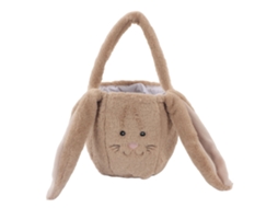 Primerox cesta de Coelho Pelúcia para Páscoa com Orelhas Longas Caça Aos Ovos Cute Coffee