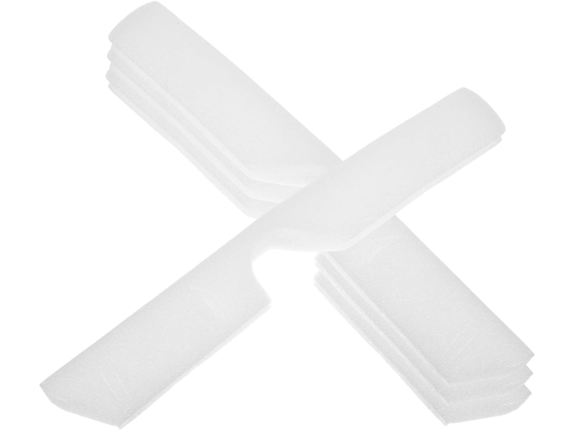 Conjunto de 4 ganchos de espuma invisíveis antiderrapantes para armários, ideais para organizar seu acervo de fotos.